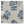 Indoor/Outdoor Pouf in Peter Dunham Textiles Asha Indigo/White