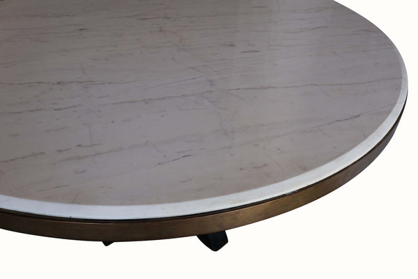 Marble, Iron and Bronze Table by Arturo Pani