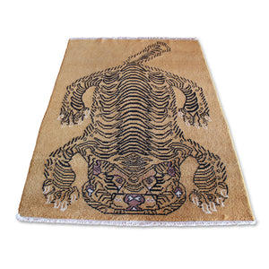 Tibetan Wool Tiger Rug