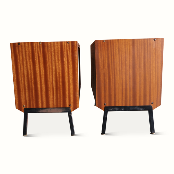 Pair of Teak Nightstands by Rene-Jean Cailette