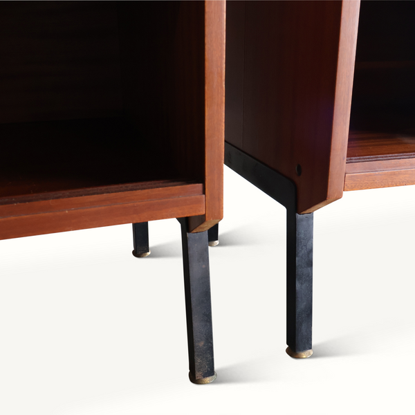 Pair of Teak Nightstands by Rene-Jean Cailette