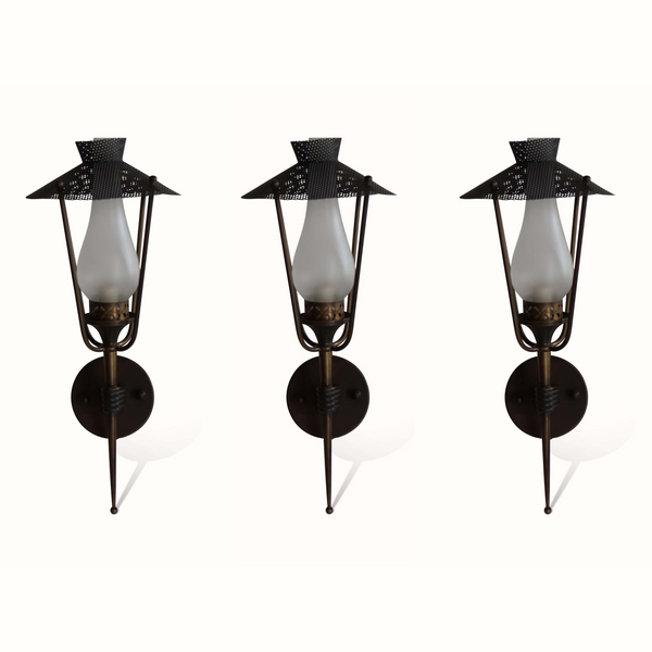 Brass Sconces by Maison Lunel