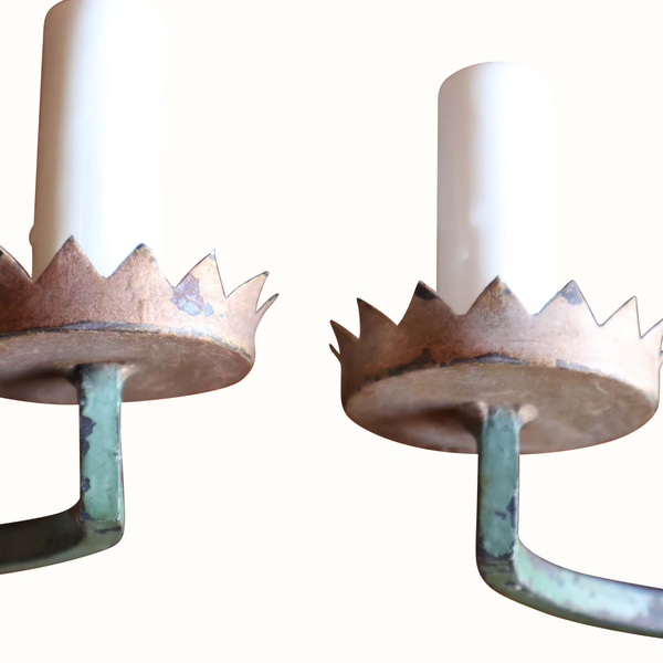 Pair of 1930's French Iron Sconces