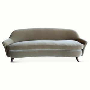 Mohair Sofa by Joaquim Tenreiro, Brazil, 1950s