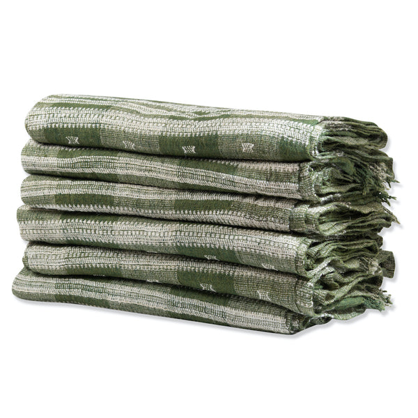 Patna Indian Bedcover in Fern Green