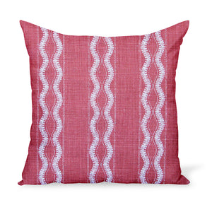 Peter Dunham Textiles Zanzibar in Red Pillow